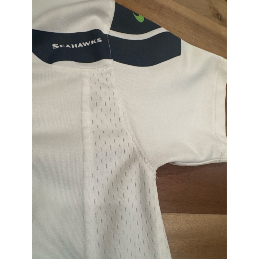 Nike Seattle Seahawks Russell Wilson Jersey Kid's M White Blue - Picture 3 of 10